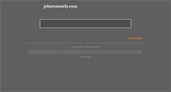 Desktop Screenshot of jobsremotely.com